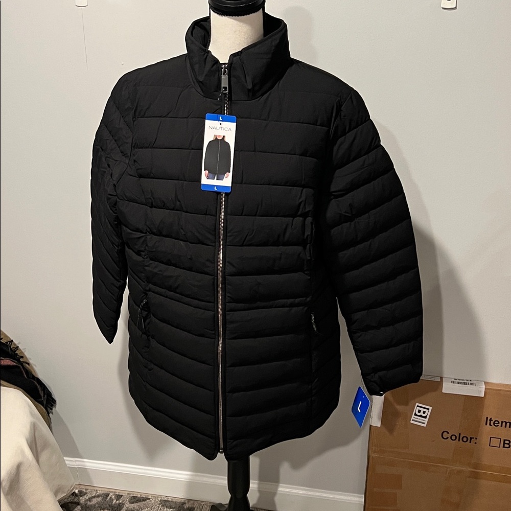 Nautica Black Puffer Jacket